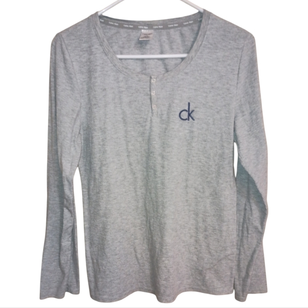 Calvin Klein Long Sleeve Lounge Wear/Pajama Top Size L